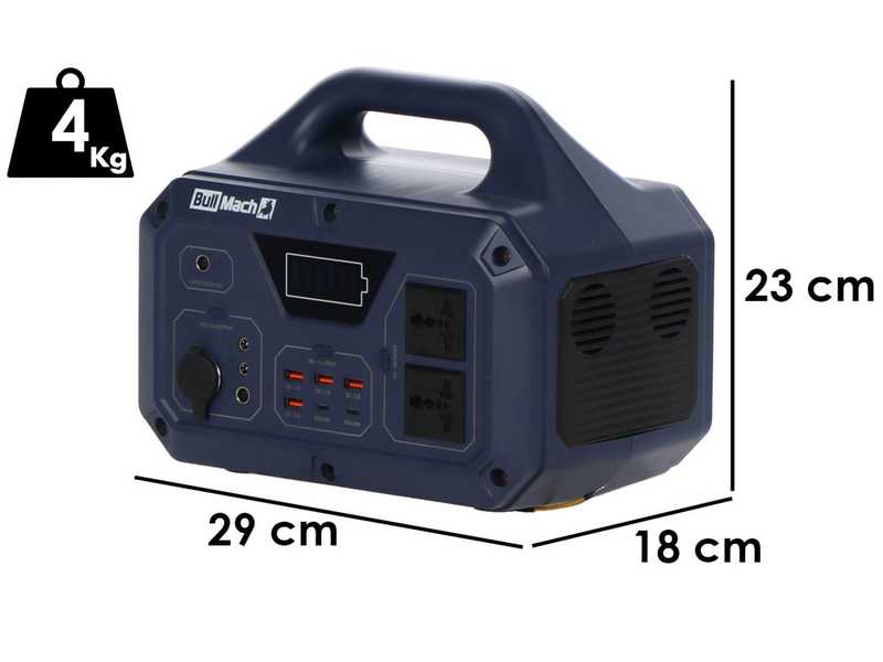 BullMach Elektron 500 - Acumulador de energ&iacute;a port&aacute;til - 500W/499.5Wh 3.7V