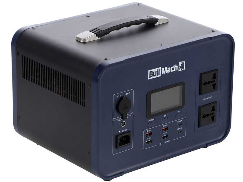 BullMach Elektron 2000 - Estaci&oacute;n de energ&iacute;a port&aacute;til - 2000W/1536Wh 3.2V