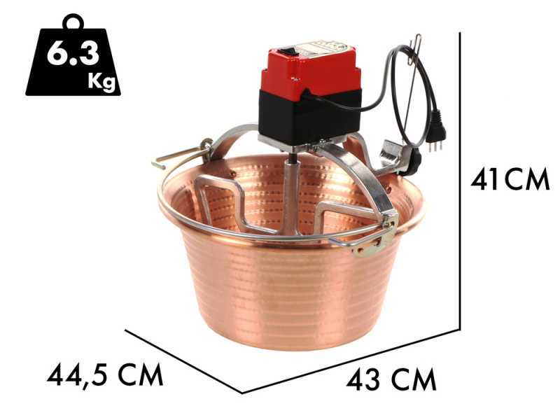 NuovaFac Cuoca Automatica - Caldero el&eacute;ctrico de cobre martillado de inducci&oacute;n - 14L - 30W