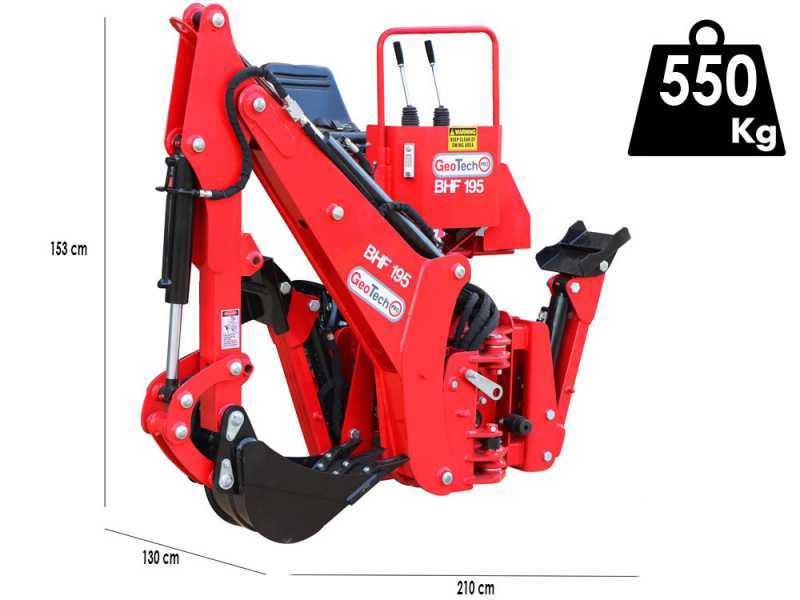 GeoTechPro BHF 195 - Retroexcavadora fija para tractor