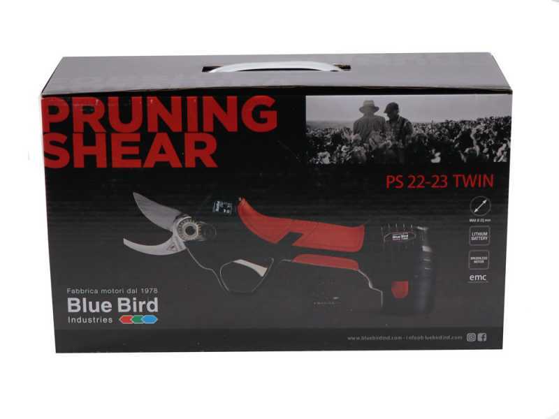 Blue Bird PS 22-23 Twin - Tijeras el&eacute;ctricas de poda - 2x 8.4V 2Ah