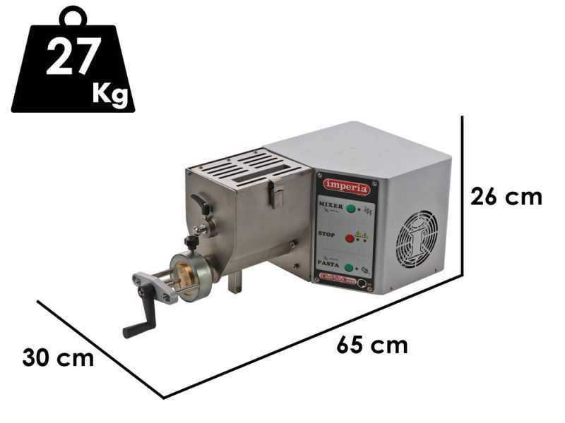 Imperia Chef In Casa - M&aacute;quina de hacer pasta profesional 2 en 1 - Amasa y extrude
