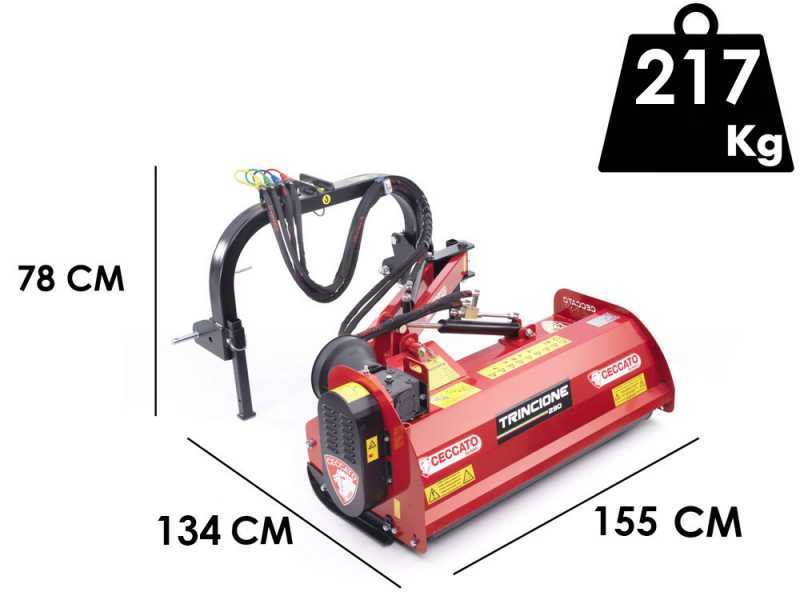 Ceccato trincione 290 Argini 1400 - Trituradora lateral para tractor - de cuchillas - Serie ligera
