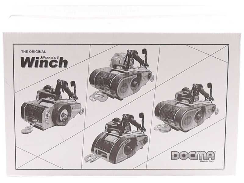 Docma VF150 Automatic - Cabrestante forestal motor Solo HP50E-A -  Cable &Oslash; 5mm de 80m