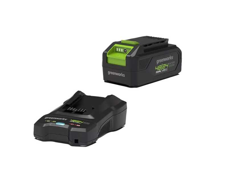 Greenworks GD48TCS - Electrosierra de bater&iacute;a 48V 2Ah - Espada de 30cm