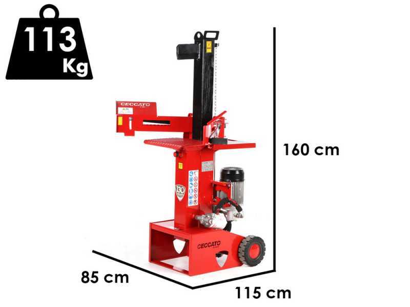 Ceccato BULL SPLE8T - Rajadora de le&ntilde;a el&eacute;ctrica - Vertical - 400V