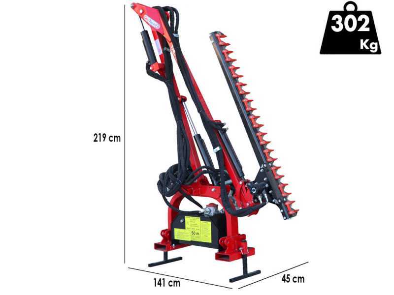 GeoTech-Pro THC 175 - Cortasetos de brazo para tractor