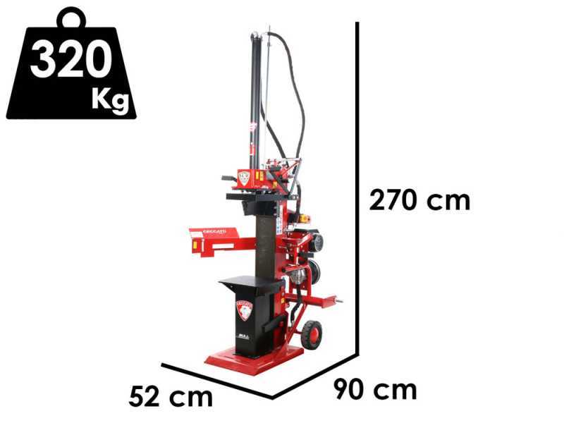 Ceccato Olindo SPLET13TLT - Rajadora de le&ntilde;a h&iacute;brida - El&eacute;ctrica y para tractor - Vertical