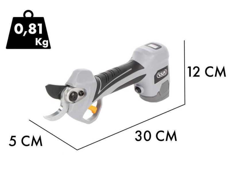 Volpi KV360 - Tijeras el&eacute;ctricas de poda - BATER&Iacute;A Y CARGADOR NO EST&Aacute;N INCLUIDOS