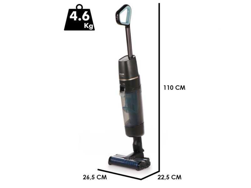 Philips AquaTrio 7000 XW7110/01 - Fregadora de bater&iacute;a - 3 en 1 lava, seca y aspira