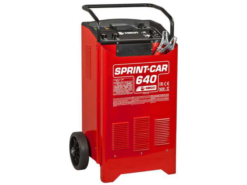 Helvi sprint CAR 640 - Cargador de bater&iacute;as y arrancador con ruedas - 12/24 V