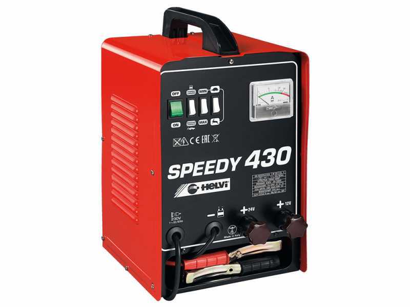 Helvi Speedy 430 - Cargador de bater&iacute;as y arrancador port&aacute;til - 12/24 V - Monof&aacute;sico