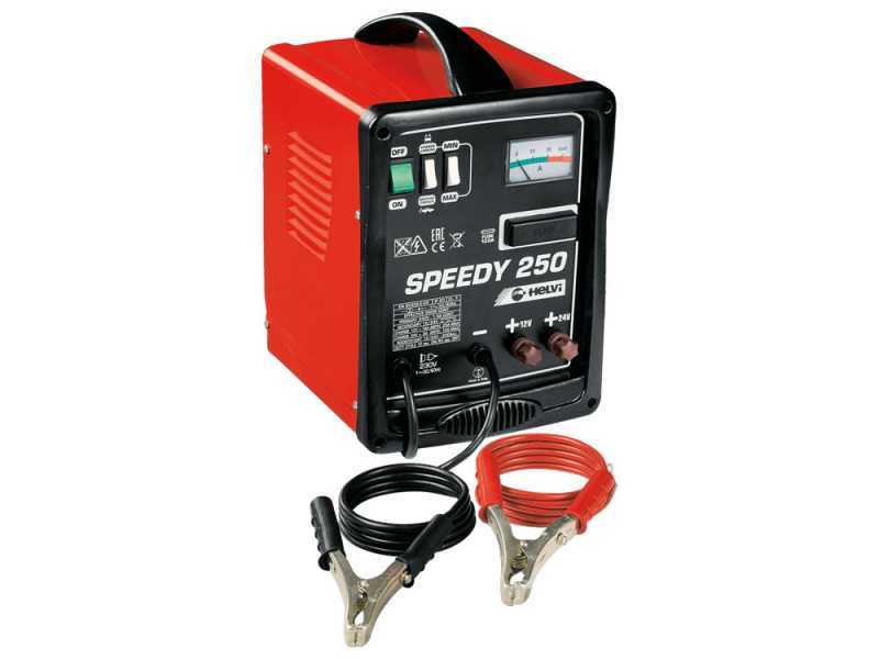 Helvi Speedy 250 - Cargador de bater&iacute;as y arrancador port&aacute;til - 12/24 V - Monof&aacute;sico