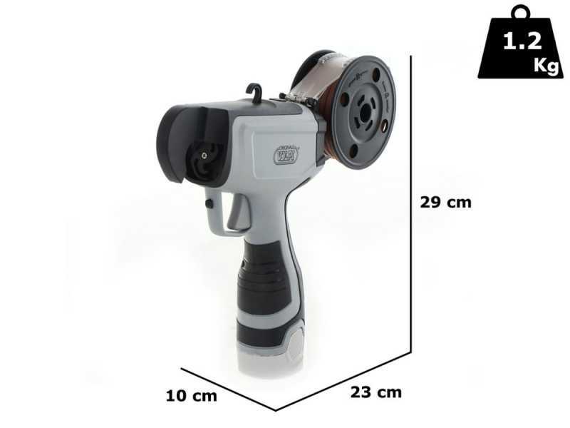 Volpi KV5 - Atadora de vi&ntilde;a el&eacute;ctrica de bater&iacute;a - 14,4 V - BATER&Iacute;A Y CARGADOR NO EST&Aacute;N INCLUIDOS