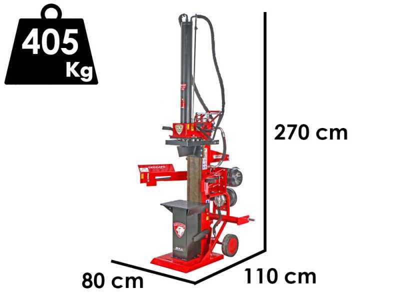Ceccato Olindo SPLET20 - Rajadora de le&ntilde;a h&iacute;brida - El&eacute;ctrica para tractor - Vertical