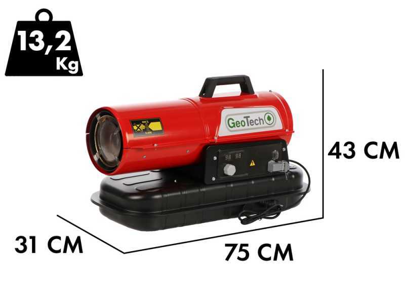 GeoTech DH 1000 - Generador de aire caliente di&eacute;sel - De combusti&oacute;n directa
