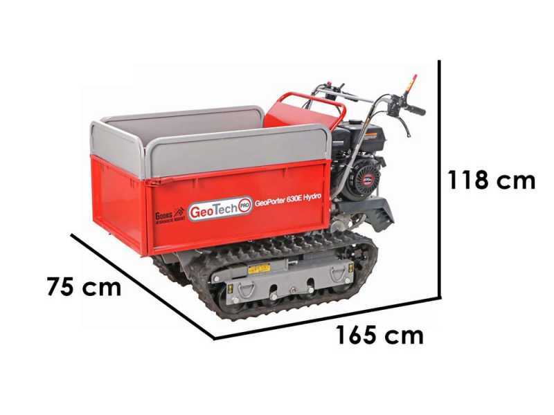 GeotechPro GeoPorter 630E Hydro -  Carretilla de orugas - Caj&oacute;n hidr&aacute;ulico extensible 600 kg