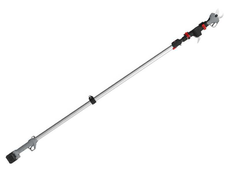 Volpi KV390 - Tijera el&eacute;ctrica de poda - 2x 21.6V 2.5Ah + P&eacute;rtiga telescopica