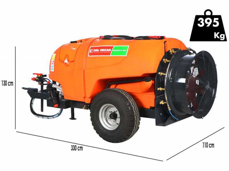 Dal Degan Sofiano - Atomizador de arrastre con enganche para tractor - 800L - Bomba APS 96
