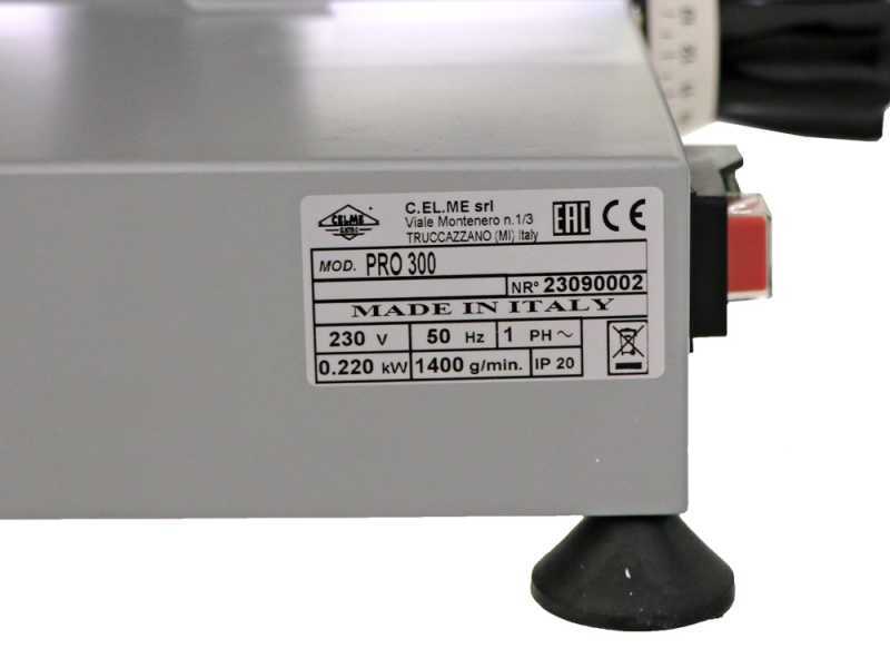 Celme PRO 300 - Cortadora de fiambre profesional con cuchilla de 300 mm
