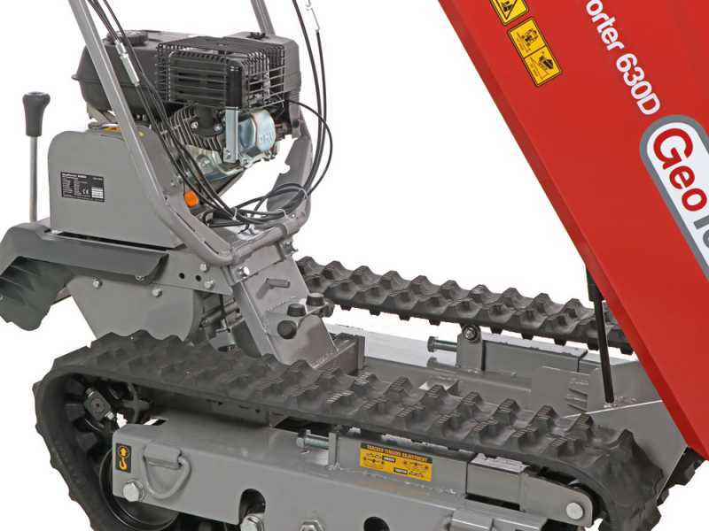 GeotechPro GeoPorter 630D - Carretilla de orugas - Caja dumper 600 kg