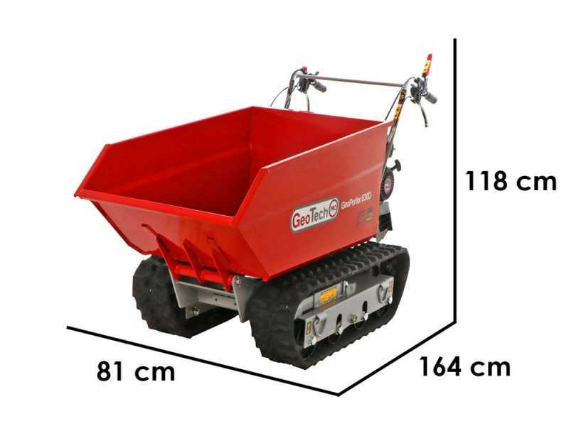 GeotechPro GeoPorter 630D - Carretilla de orugas - Caja dumper 600 kg