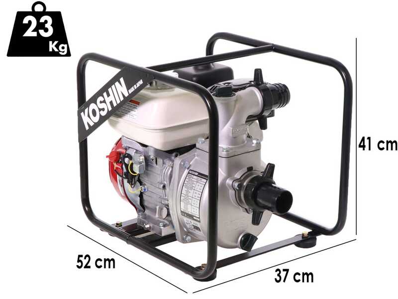 Koshin SEH-50X - Motobomba de gasolina autocebante - Honda GX 120