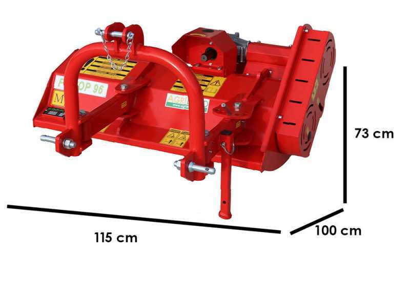 Premium Line Fu Top 96 M - Trituradora para tractor - Serie ligera - Desplazamiento manual - Toma de fuerza antihoraria (a izquierdas)
