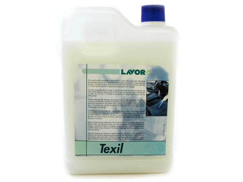 Detergente Lavor Texil 2 l para moquetas, tela, sof&aacute;s, asientos, etc.