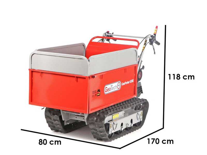 GeotechPro GeoPorter 630E - Carretilla de orugas - Caj&oacute;n extensible 600 kg