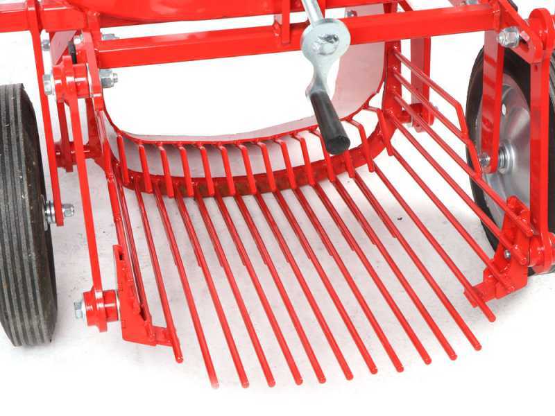 Arrancador de patatas DM 50 con salida trasera para tractor - Criba oscilante - Para tractores con enganche de tres puntos