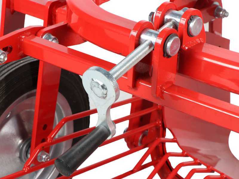 Arrancador de patatas DM 50 con salida trasera para tractor - Criba oscilante - Para tractores con enganche de tres puntos