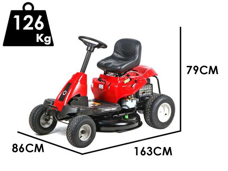 Troy-Bilt TB 76T-S - Tractor cortac&eacute;sped - Salida lateral - Motor de 382cc - Arranque el&eacute;ctrico