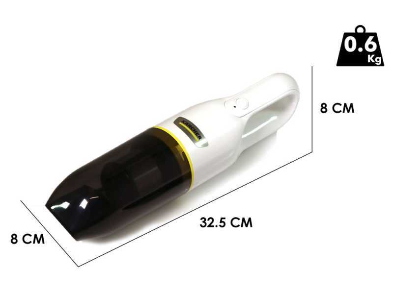 Karcher CVH 2 EU - Aspirador de mano de bater&iacute;a - 7,2 V 2 Ah