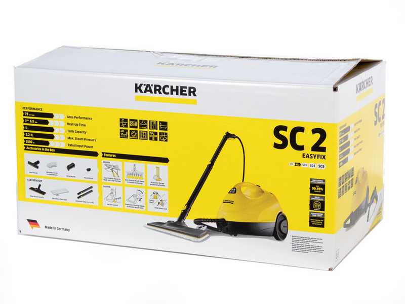 Karcher SC2 EasyFix EU - Limpiador a vapor - 2 niveles de regulaci&oacute;n de vapor - Potencia 1500 W