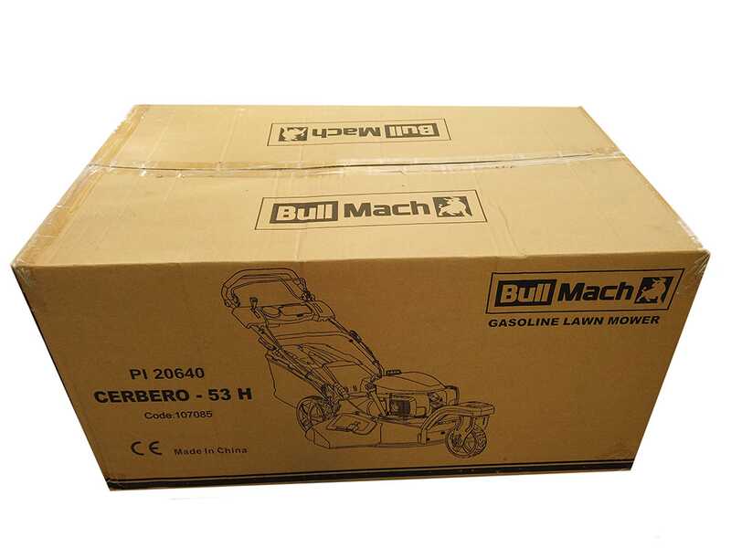 Cortac&eacute;sped autopropulsado de gasolina BullMach CERBERO 53 - Plato de corte de 53 cm - 4 en 1