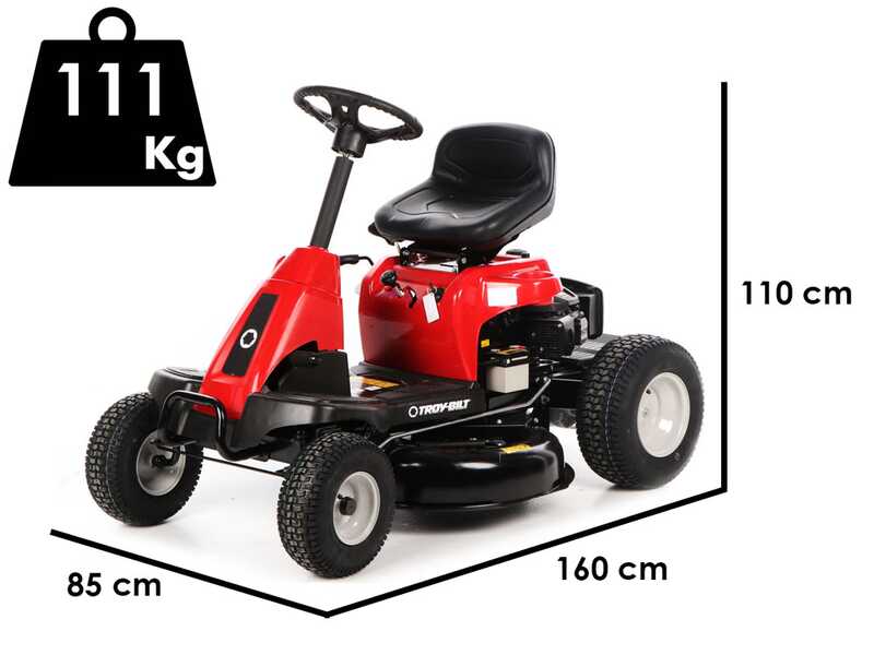 Troy-Bilt TB 60T-S SELECT - Tractor cortac&eacute;sped - Salida lateral - Motor de 196cc - Arranque el&eacute;ctrico