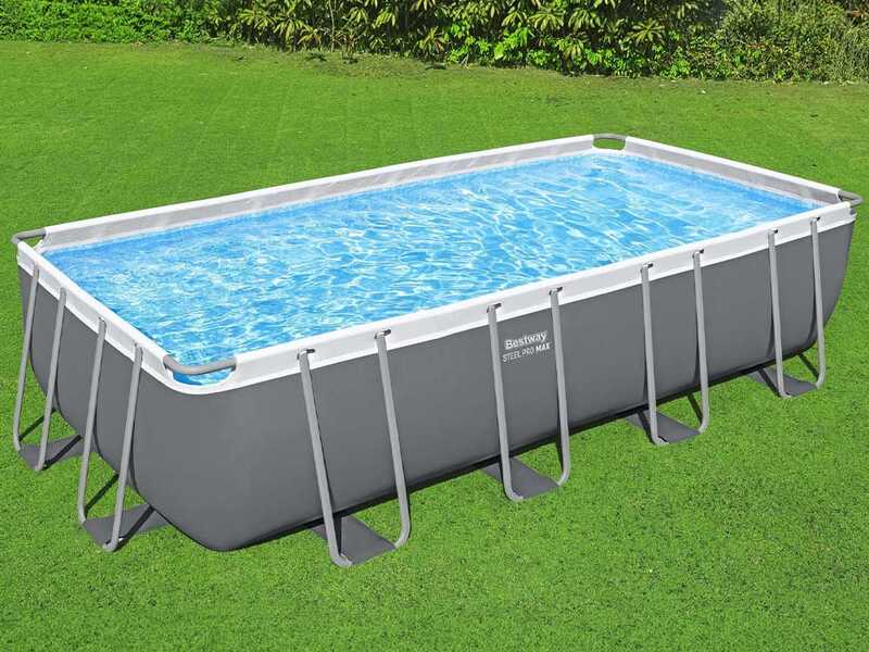 Bestway Power Steel Rectangular 56466 - 594 x 274 x 122 cm - Piscina desmontable