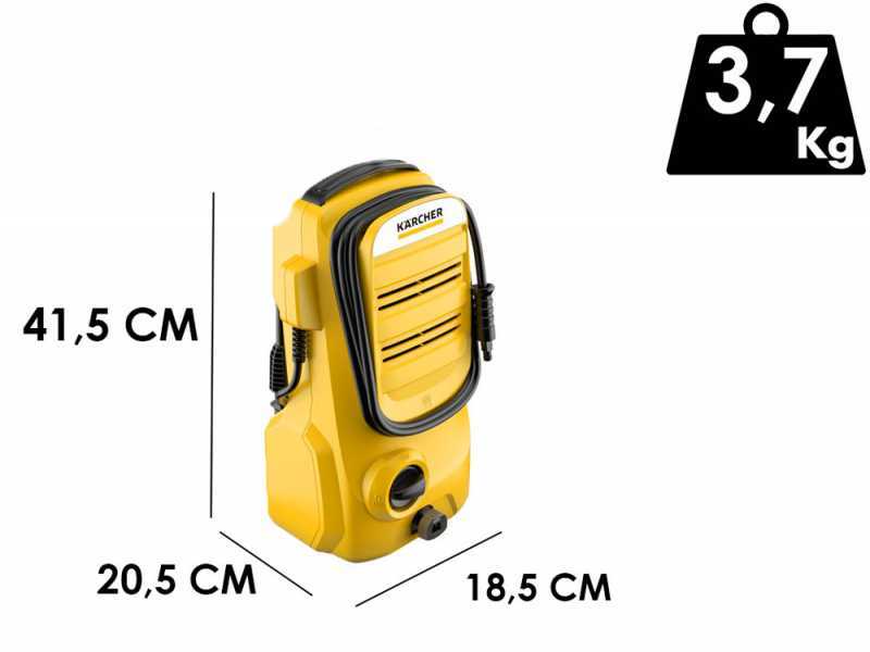 Karcher K2 Compact - Hidrolimpiadora de agua fr&iacute;a - 110 bar - 360 l/h