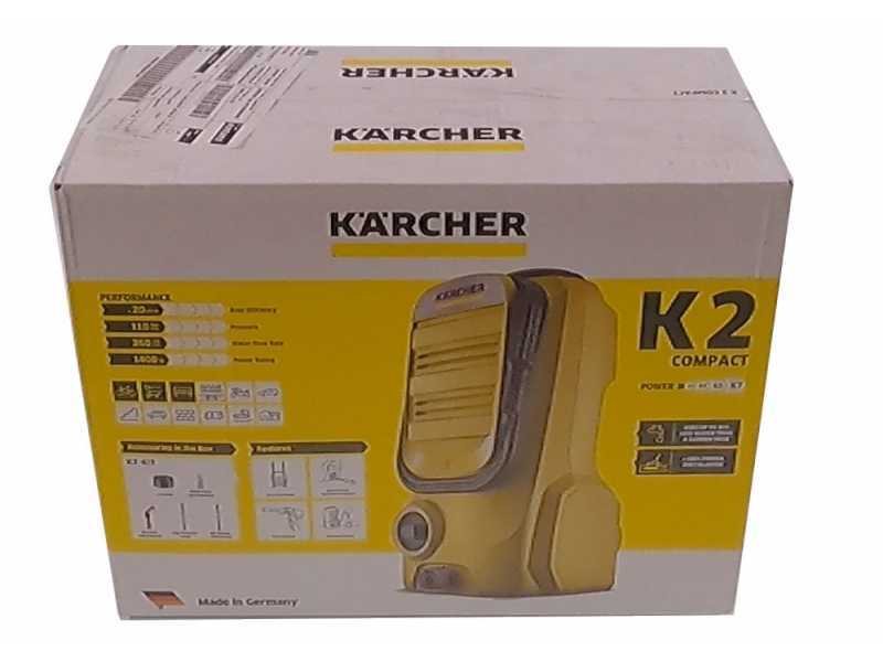 Karcher K2 Compact - Hidrolimpiadora de agua fr&iacute;a - 110 bar - 360 l/h