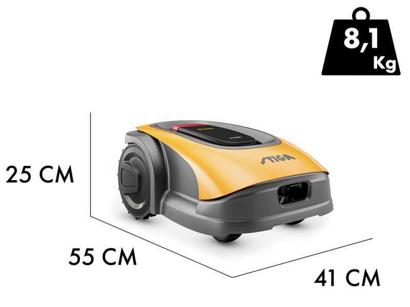Stiga A 1000 - Robot cortac&eacute;sped - con bater&iacute;a E-Power de 2,5 Ah