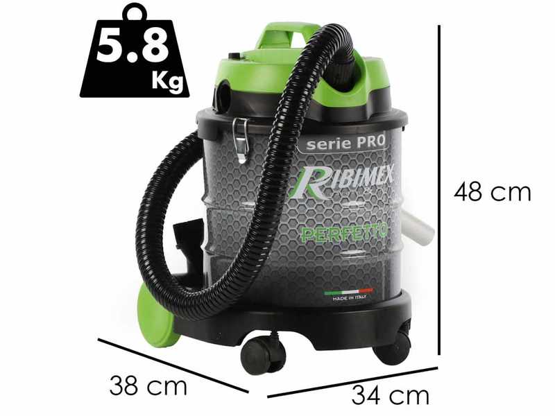 Ribimex Perfetto 20 L - Aspirador de cenizas - 1200 W