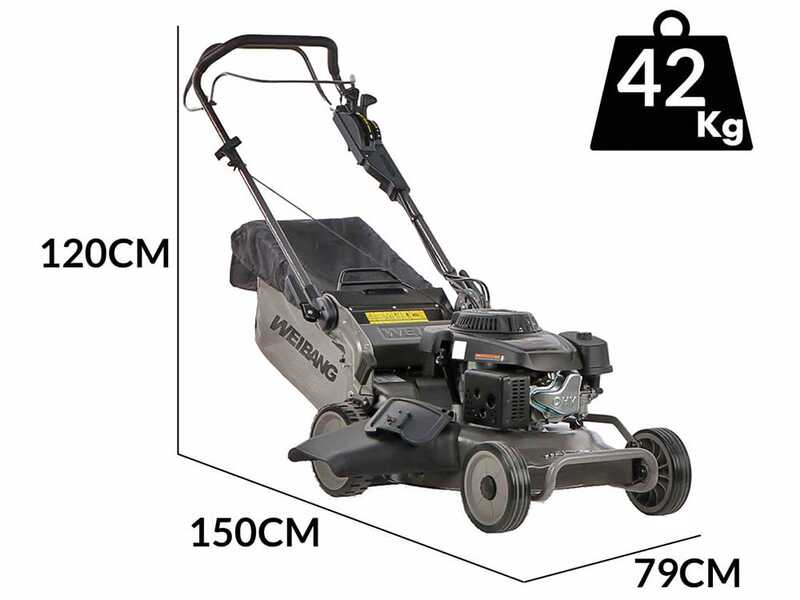 Weibang WBMWB507SCV3 - Cortac&eacute;sped autopropulsado de gasolina - 4en1 - Motor de 196cc