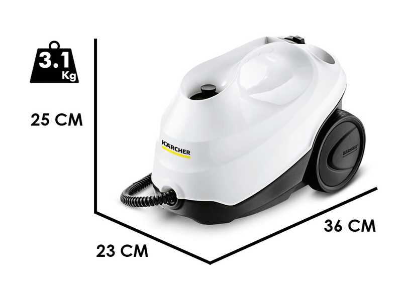 K&auml;rcher SC 3 EasyFix - Limpiador a vapor - vapor ininterrumpido, dep&oacute;sito recargable - 1900 W