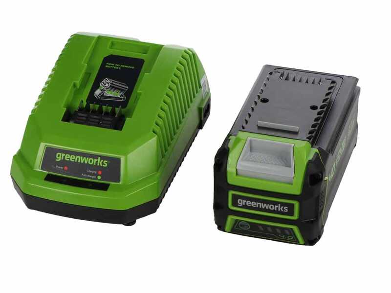 Greenworks GD40BVII - Soplador-aspirador de bater&iacute;a  - 40V/4Ah