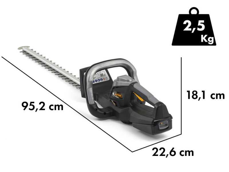 Alpina AH 20 Li Kit - Cortasetos de bater&iacute;a - 20V/2Ah - Cuchilla de 70 cm