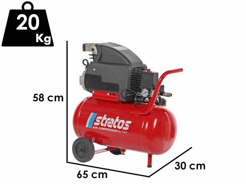 FIAC Stratos 24 - Compresor de aire el&eacute;ctrico monof&aacute;sico - Motor 2 HP - 24 L