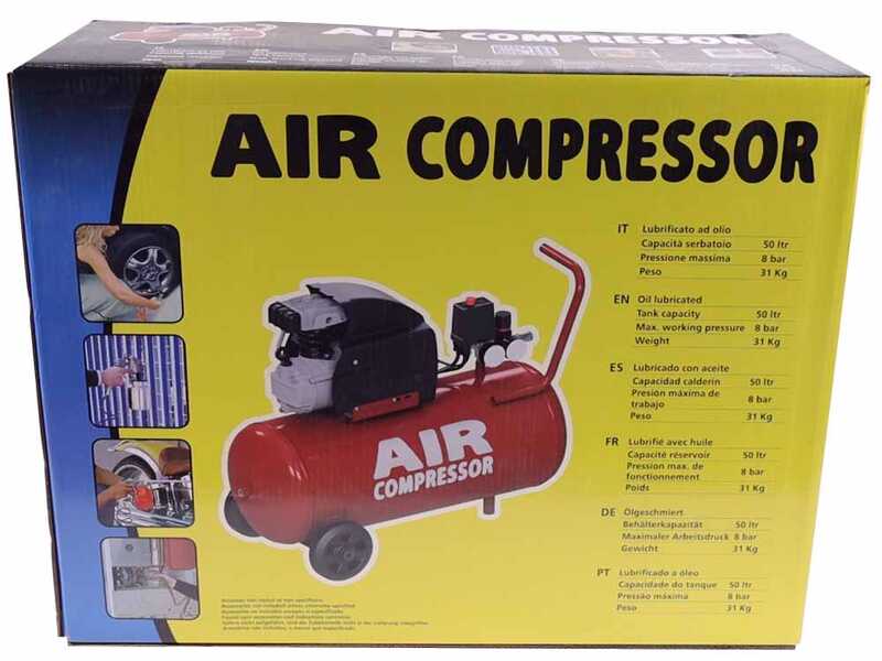 FIAC Stratos 50 - Compresor de aire el&eacute;ctrico monof&aacute;sico - Motor 2 HP - 50 L
