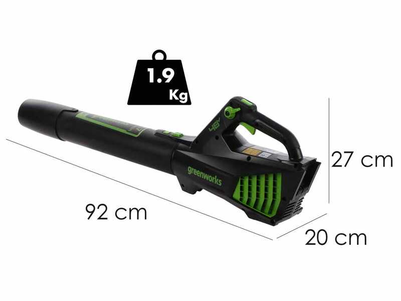 Greenworks GD48AB -  Soplador de bater&iacute;a axial  - SIN BATER&Iacute;A NI CARGADOR