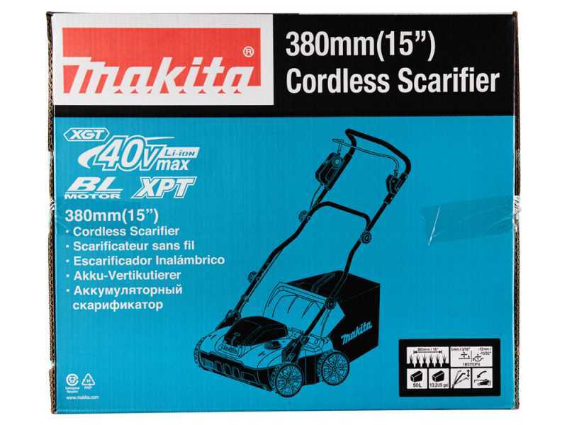 Makita UV001GM201 - Escarificador de bater&iacute;a 40V - 4Ah